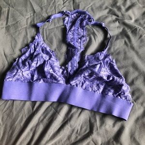 Purple racerback bralette